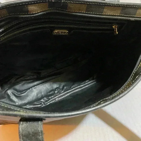 Fendi vintage pequin color block shoulder bag - Picture 14 of 15